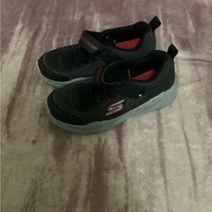 Skechers Kids Black and Red Athletic Sneakers